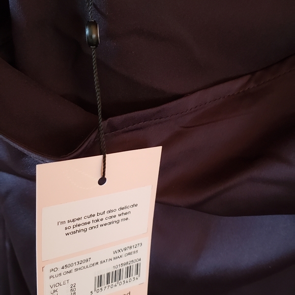 ASOS Curve sz 18W black 1 shoulder dress - Picture 7 of 7